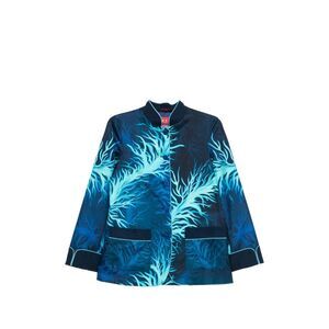 For Restless Sleepers Women Printed Silk Jacket